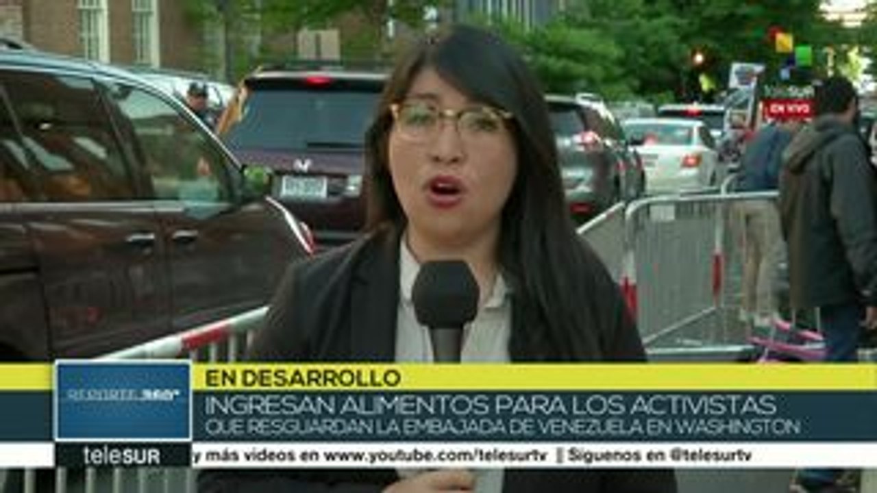 EEUU: activistas advierten que seguirán resguardando embajada de Vzla.