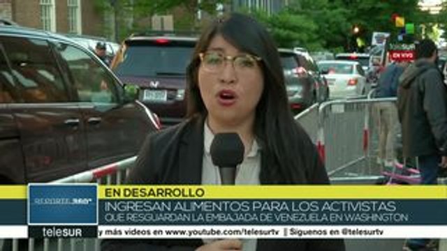 EEUU: activistas advierten que seguirán resguardando embajada de Vzla.