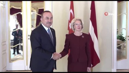 Bakan Çavuşoğlu, Letonya Meclis Başkanı Murniece ile Görüştü