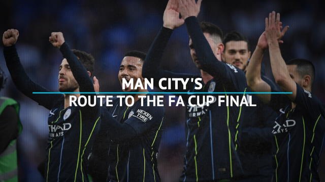 Route to the FA Cup final - Man City