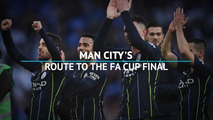 Route to the FA Cup final - Man City