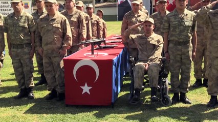 Aydın'da engellilerin askerlik heyecanı