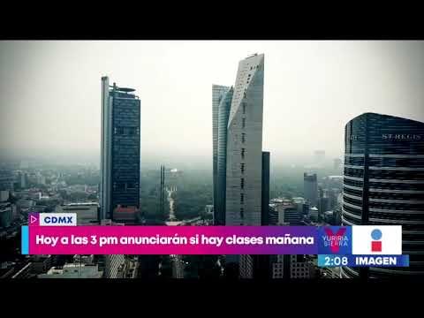 ¿Suspenden clases en la CDMX por contingencia ambiental? | Noticias con Yuriria Sierra
