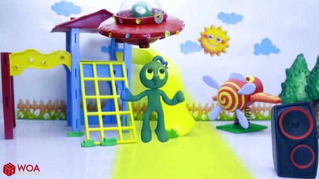 CLAY MIXER SUPERHERO BUMBLEBEE PACMAN Cartoons Play Doh Stop Motion