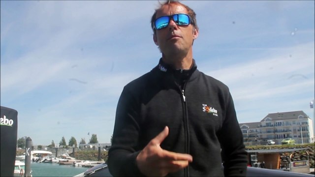 Interview de Thomas COVILLE , Skipper du bateau SODEBO Ultim 3 , aux Sables D ' Olonne , Mercredi 15 Mai 2019 !
