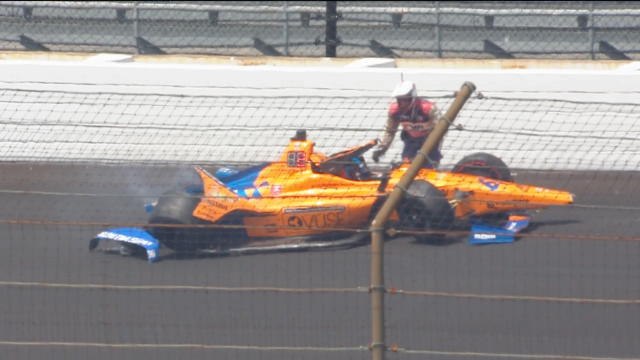 IndyCar - Le crash d'Alonso à Indianapolis