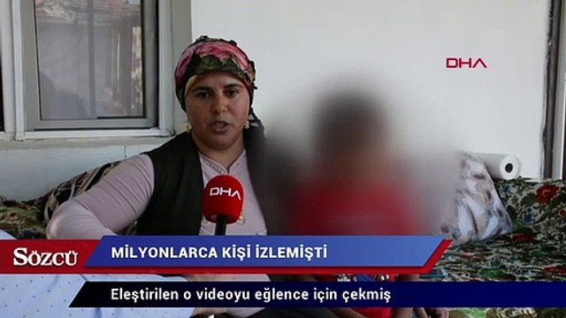 Eleştirilen o videoyu eğlence için çekmiş