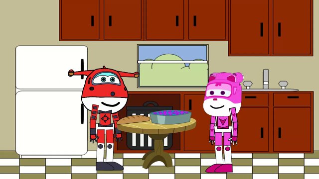 Super Wings Cooking Birthday Cake for Party Animation Collection for Kids