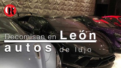 Decomisan autos de lujo en León