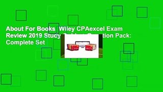 About For Books  Wiley CPAexcel Exam Review 2019 Study Guide + Question Pack: Complete Set