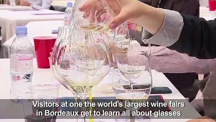 Vinexpo visitors explore the perfect wine glass