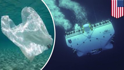 Plastic bag found in deepest ever sub dive