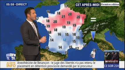  La pluie fait son retour et les températures chutent dans le sud
