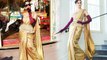 Kangana Ranaut looks beautiful in golden Saree at Cannes 2019 Red Carpet | Boldsky