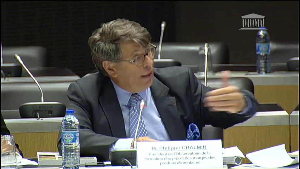 Commission d’enquête sur la grande distribution : M. Philippe Chalmin, pdt de l’Observatoire de la formation des prix et des marges des produits alimentaires - Jeudi 16 mai 2019