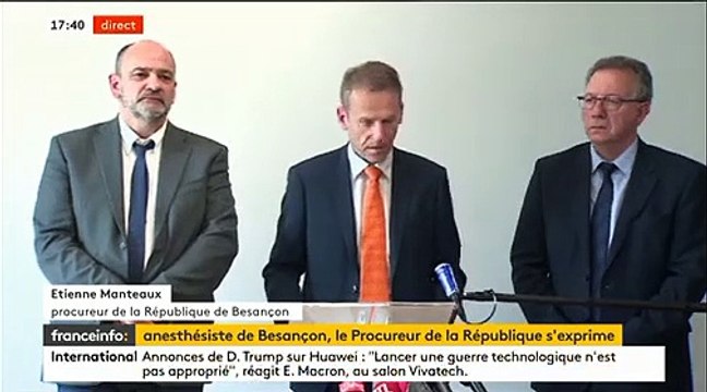 Anesthésiste à Besançon : Ecoutez le procureur qui explique comment les patients ont été empoisonnés sur la table d'opération