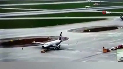 41 kişinin öldüğü uçak kazasının yeni görüntüleri ortaya çıktı
