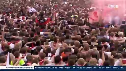 Ajax' title celebration, jumping with 100k people