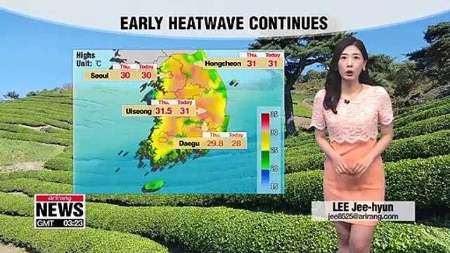 Summer heat for upper areas, rain to bring cooler conditions _ 051719