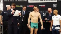 ANTHONY FOWLER TAUNTS SCOTT FITZGERALD - OVER FAILING WEIGHT AT FIRST ATTEMPT / OFFICIAL WEIGH IN