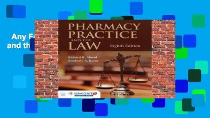 Any Format For Kindle  Pharmacy Practice and the Law by Richard R. Abood