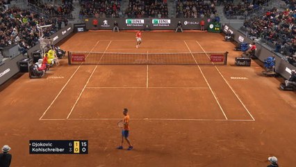 Rome - Djokovic impitoyable face à Kohlschreiber