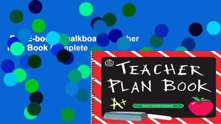 Full E-book  Chalkboard Teacher Plan Book Complete