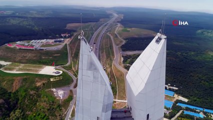 322 metrede nefes kesen çalışma havadan görüntülendi