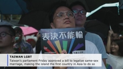 Taiwan's parliament becomes first in Asia to legalize gay marriage