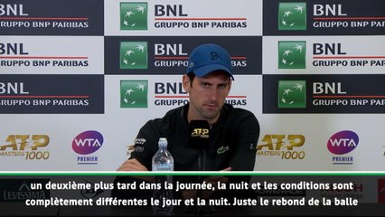 Rome - Djokovic : "La qualité du court est vraiment mauvaise"