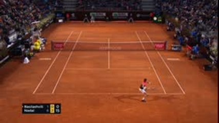 تنس:بطولة ايطاليا المفتوحة: نادال يهزم بازيلاشفيلي 6-1 و 6-0