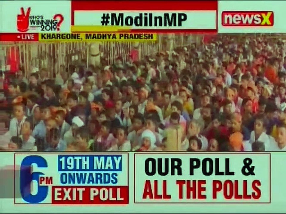 PM Narendra Modi addresses rally in Khargone, Madhya Pradesh ahead of the Lok Sabha Elections 2019