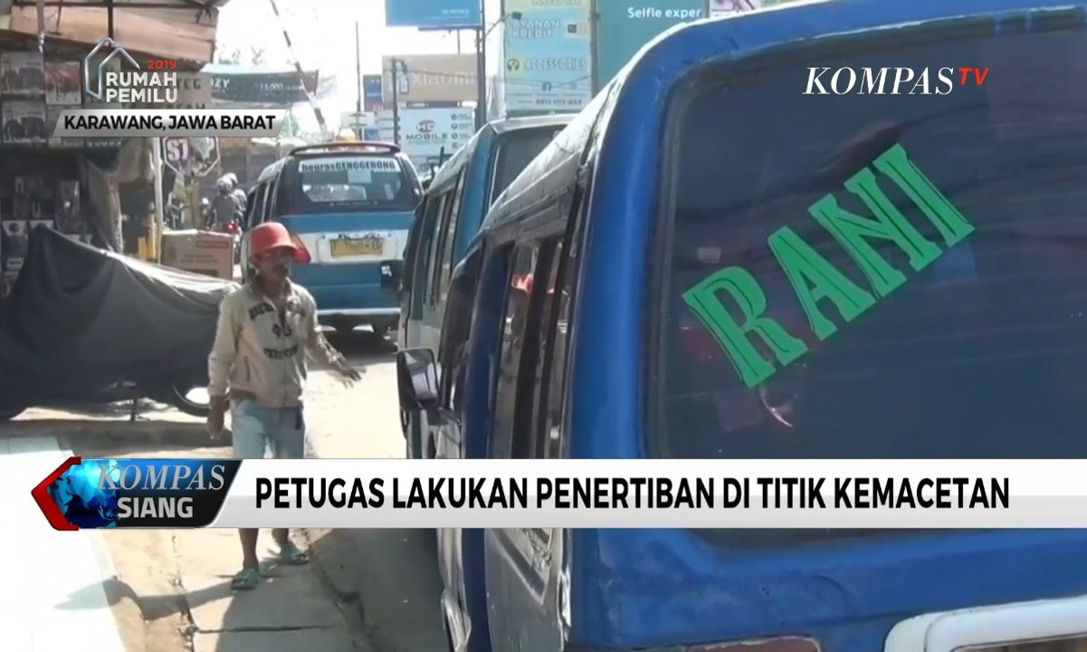 Jelang Arus Mudik, Petugas Lakukan Penertiban di Titik Kemacetan