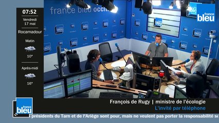 François de Rugy invité du 17 mai 2019 sur France Bleu Occitanie