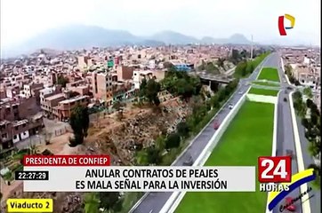 CONFIEP: "Anular contratos de peajes es mala señala para la inversión"