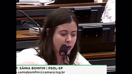 Paulo Guedes esclarece a Deputada Sâmia Bonfim (PSOL) sobre a Reforma da Previdência.