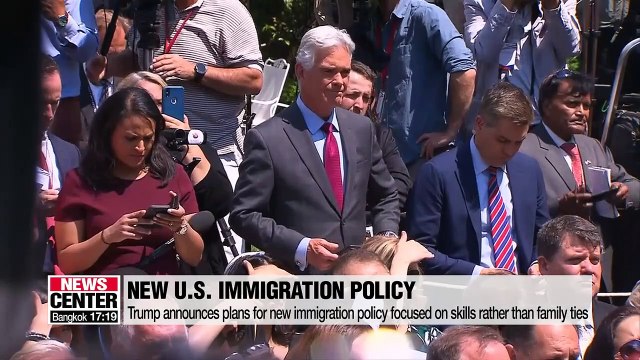 Trump announces new immigration policy favoring high-educated and skilled immigrants