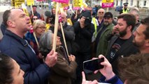 Angry protesters scold UKIP candidate over Jess Phillips rape 'joke' in Weymouth