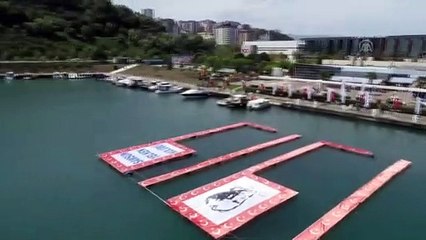 100. yıl anısına denize '1919' yazıldı - SAMSUN