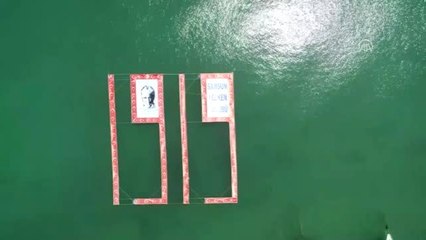 100. Yıl Anısına Denize "1919" Yazıldı - Samsun