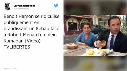 Benoît Hamon s’offre un kebab à Béziers pour relancer sa campagne