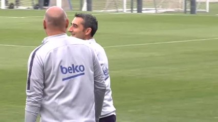 El Barça prepara el partido de Ipurua