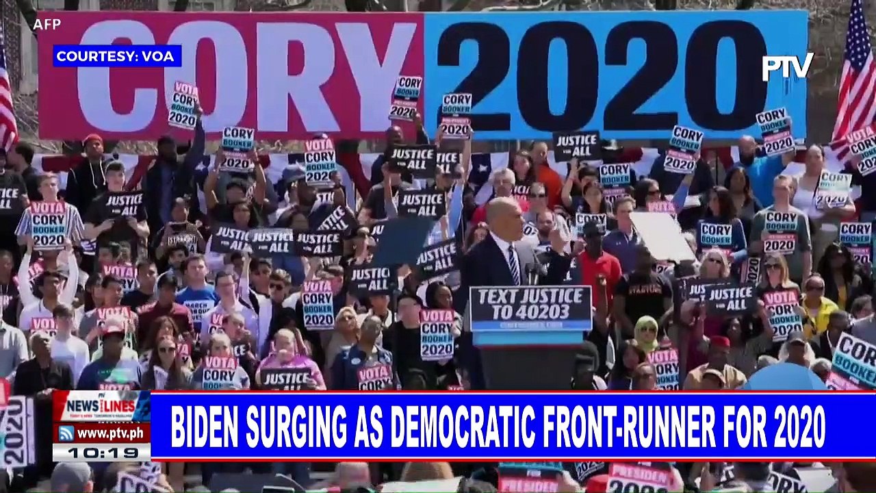 Biden surging as democratic front-runner 2020