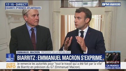Sécurité du G7 à Biarritz: Emmanuel Macron assure que "les moyens seront là" pour "éviter les dérives"