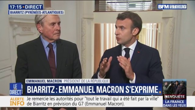 Sécurité du G7 à Biarritz: Emmanuel Macron assure que les moyens seront là pour éviter les dérives