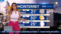El pronóstico del tiempo con Pamela Longoria. @pamelaalongoria #Mexico #Monterrey #Aguascalientes #MeteoMedia #Weather #Clima