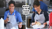 Charles Melton Attempts To Keep Up with a Professional Chef