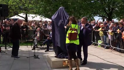 Statue of late comedian Victoria Wood unveiled