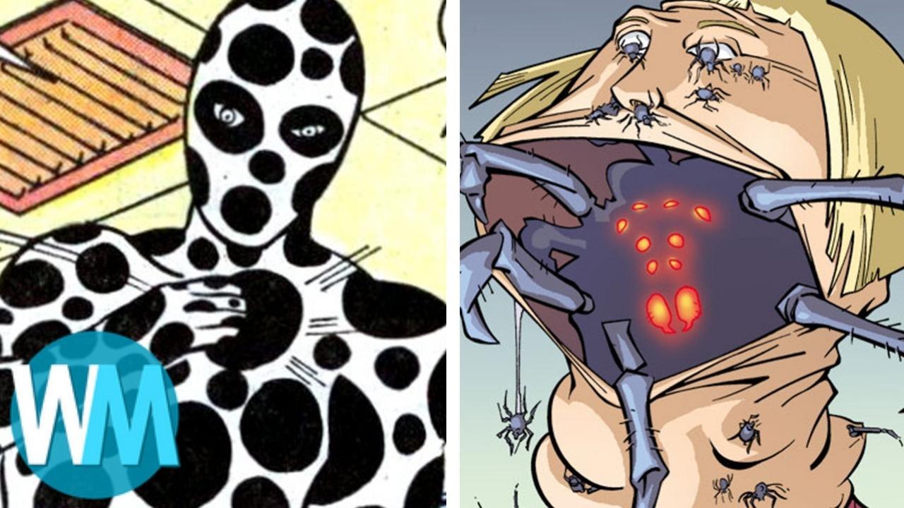 TOP 10 des MÉCHANTS dans SPIDER-MAN les plus BIZARRES !