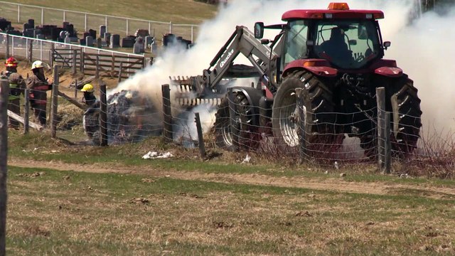 Incendie de balles de foin La Malbaie